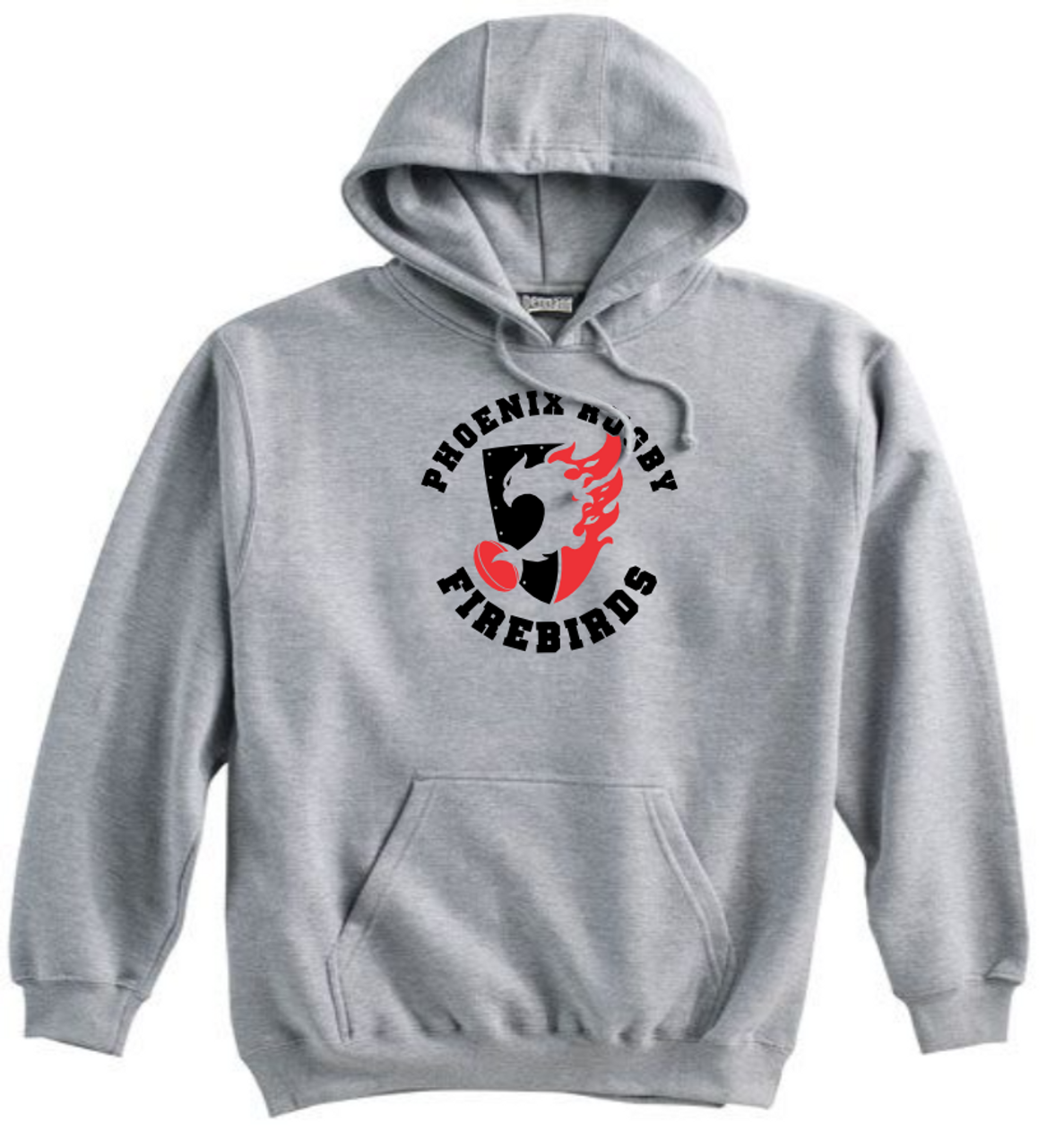 Phoenix Firebirds Rugby Hoodie, Gray