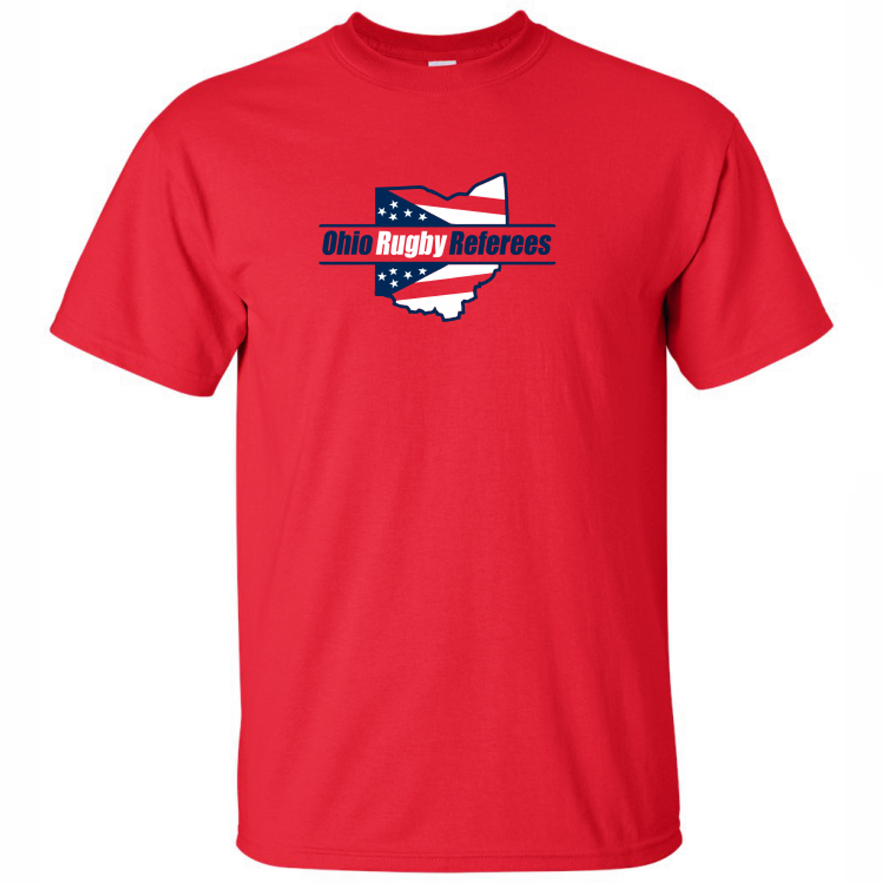 Ohio Rugby Referees T-Shirt, Red