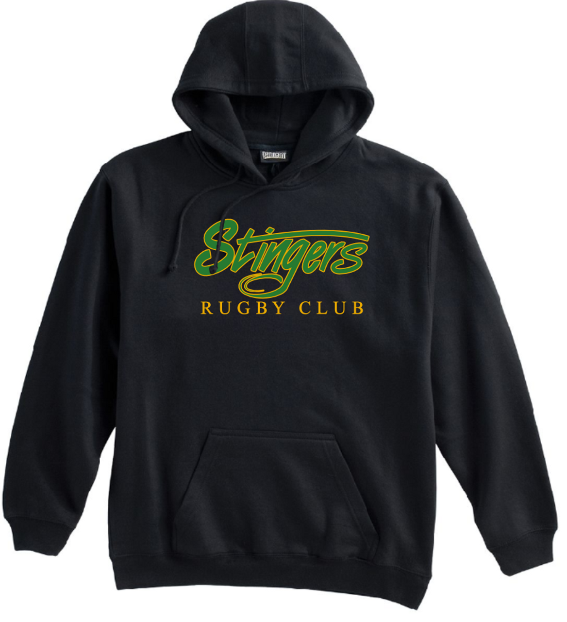 Stingers Rugby Club Hooded Sweatshirt, Black