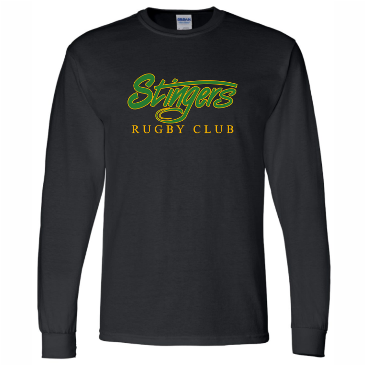 Stingers Rugby Club Cotton T-Shirt, Black (2C)