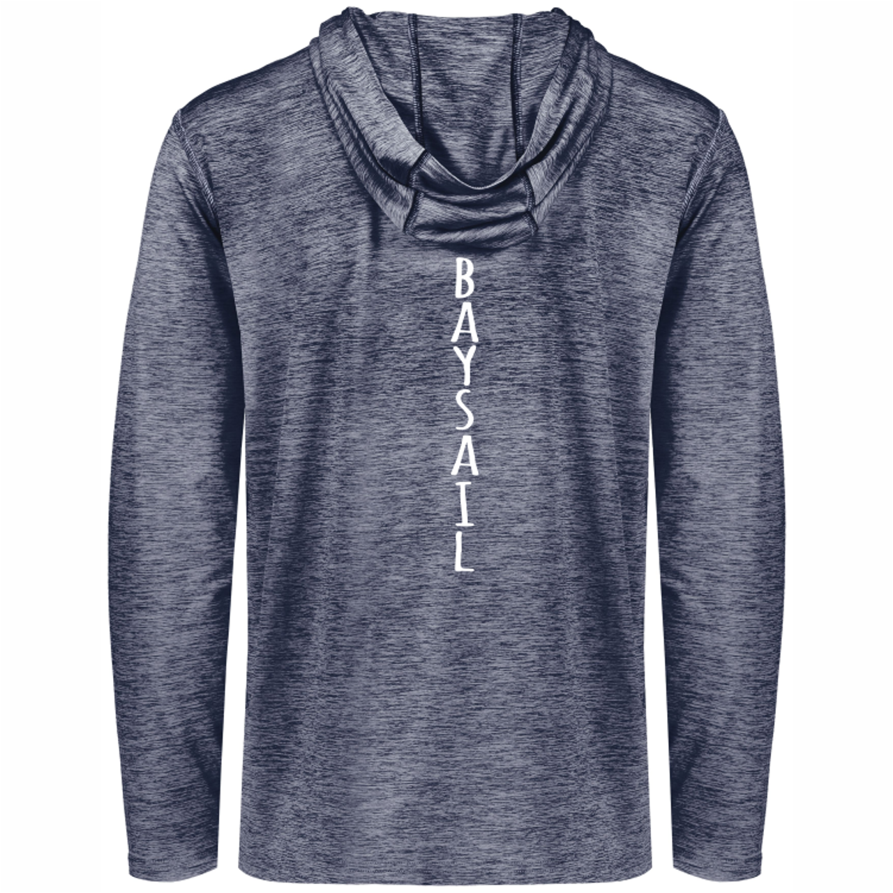 BaySail Hooded Long Sleeve Performance Tee,  Navy