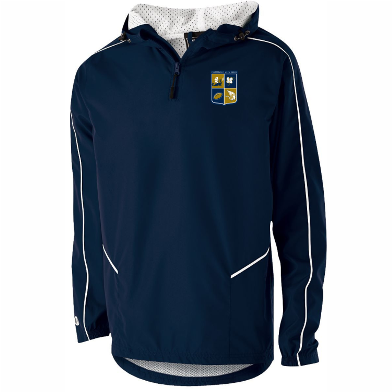 Fayetteville Area Rugby Pullover Hooded Jacket, Navy