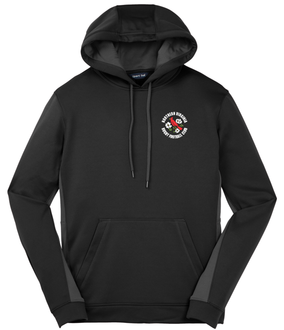 NOVA RFC Performance Fleece Hoodie, Black/Gray