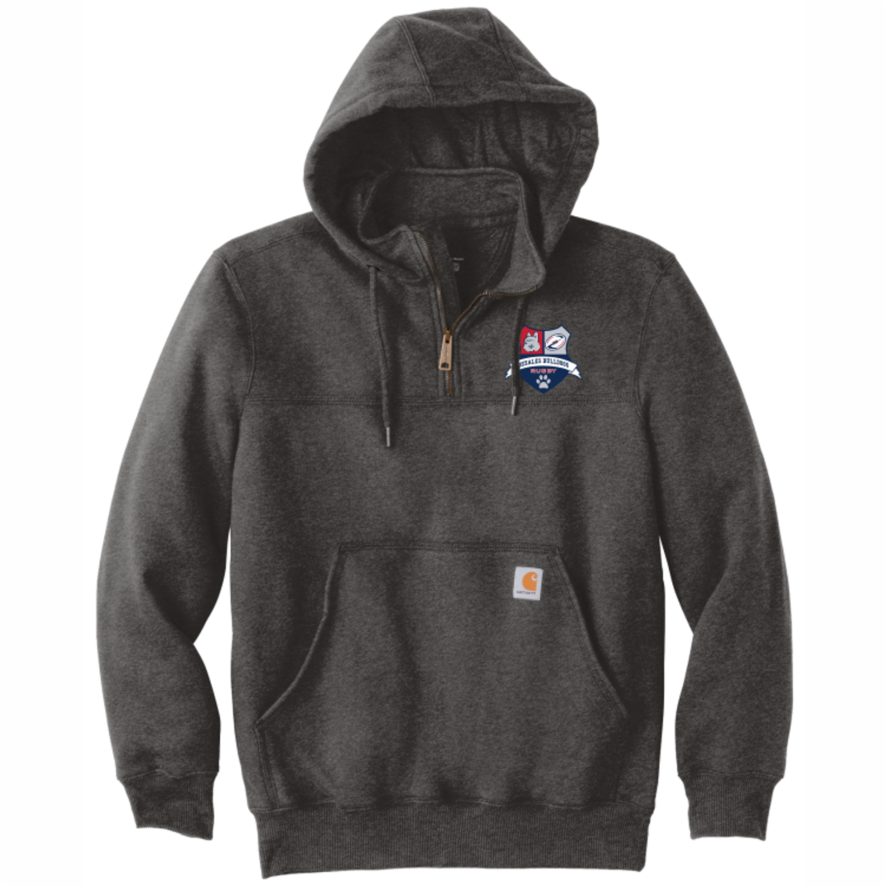 DeSales Rugby Carhartt 1/4-Zip Hoodie, Carbon