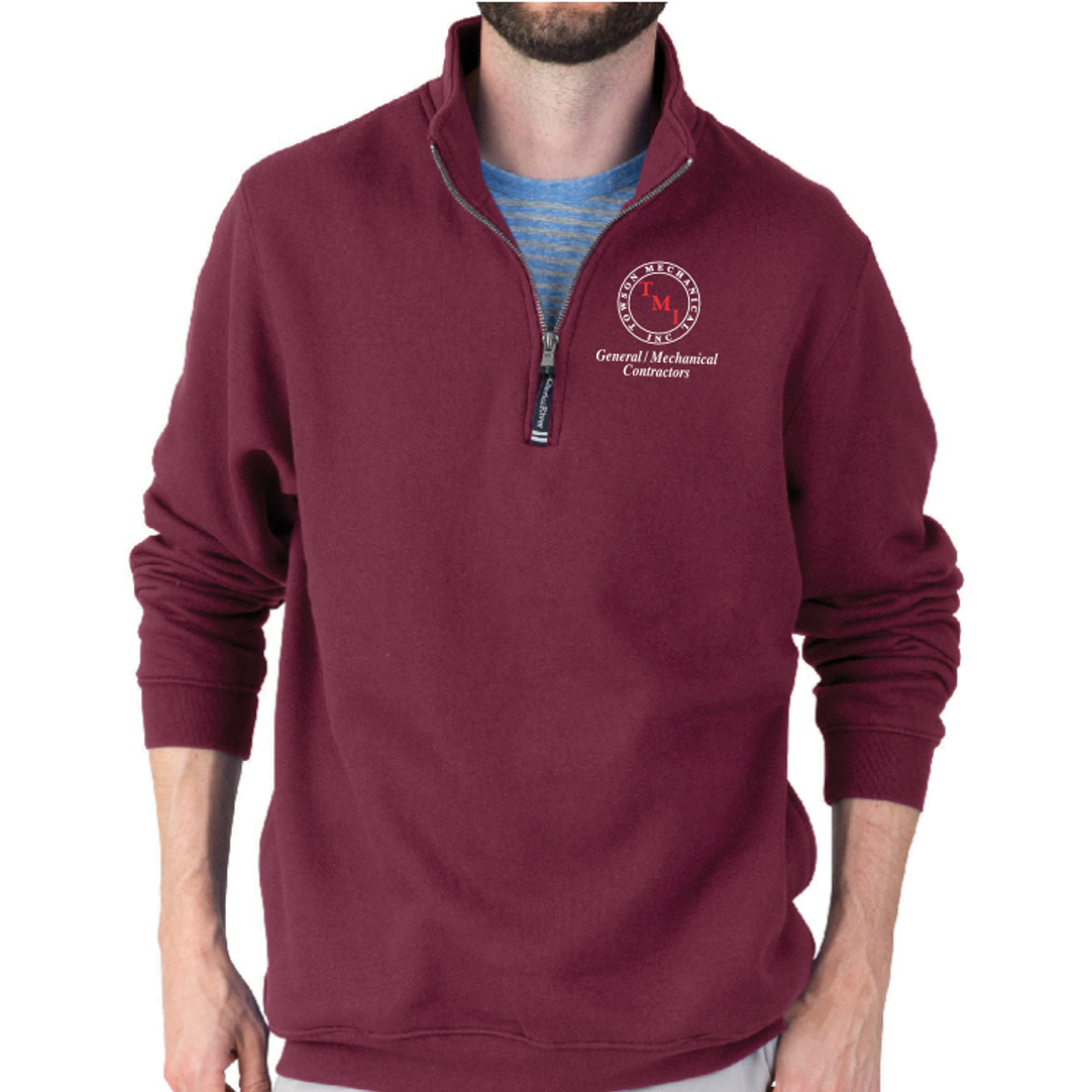 TMI 1/4-Zip Fleece, Maroon TMI 1/4-Zip Fleece, Maroon
