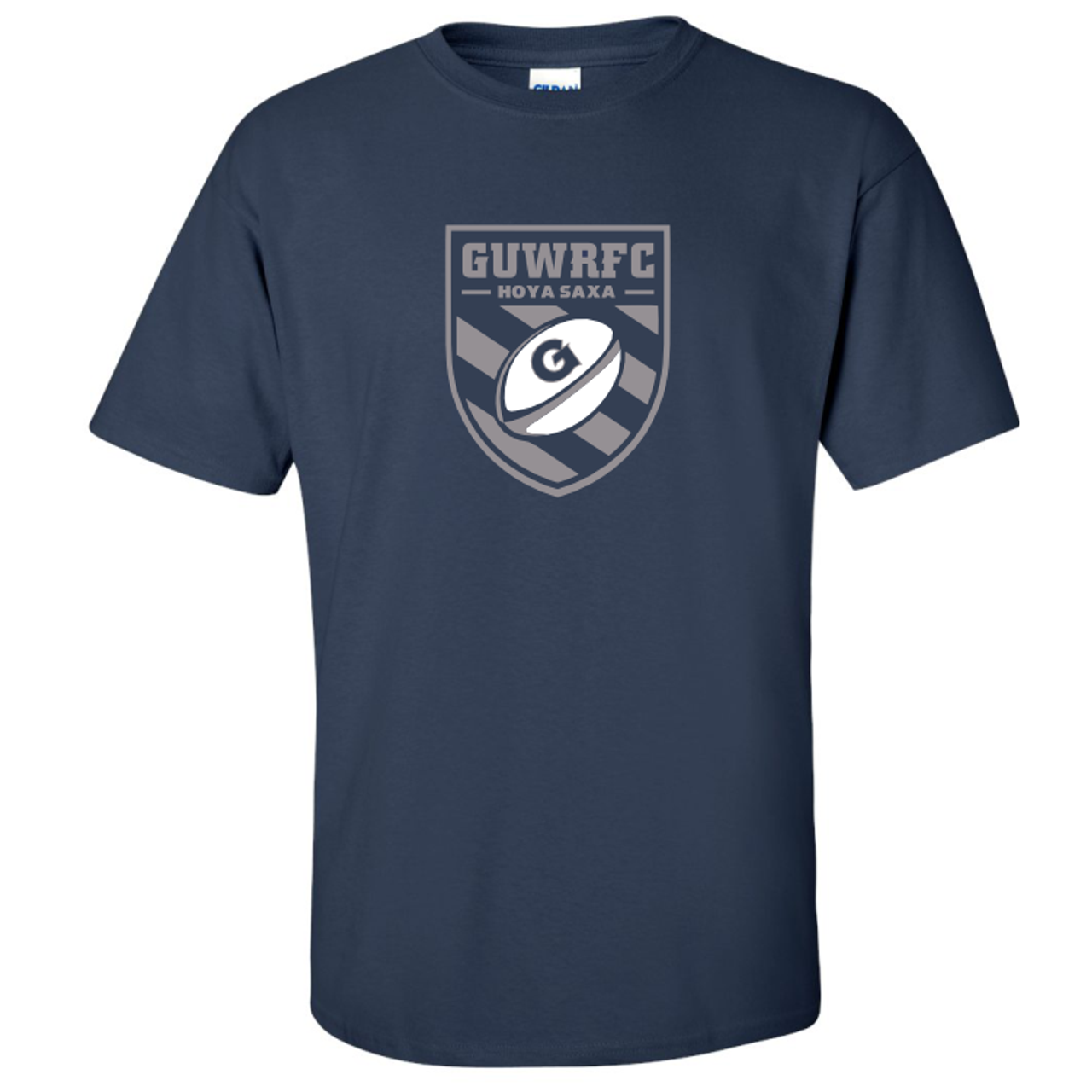 Georgetown University WRFC Cotton Tee, Navy, Crest
