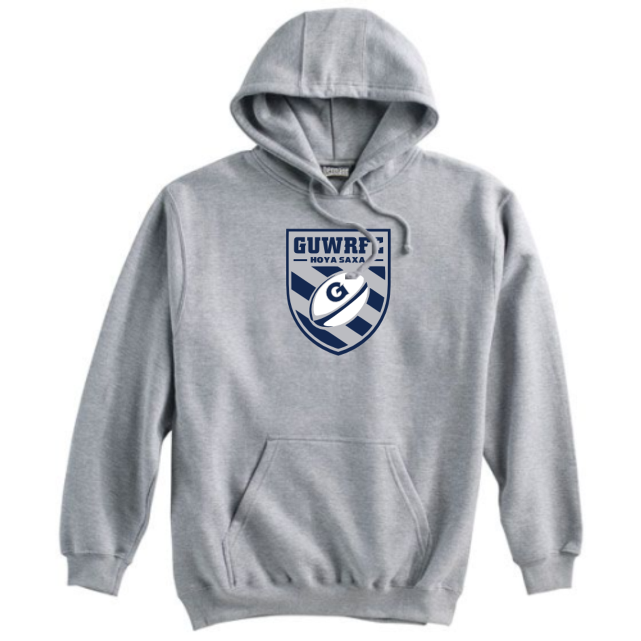 Georgetown University WRFC Hoodie, Gray, Crest