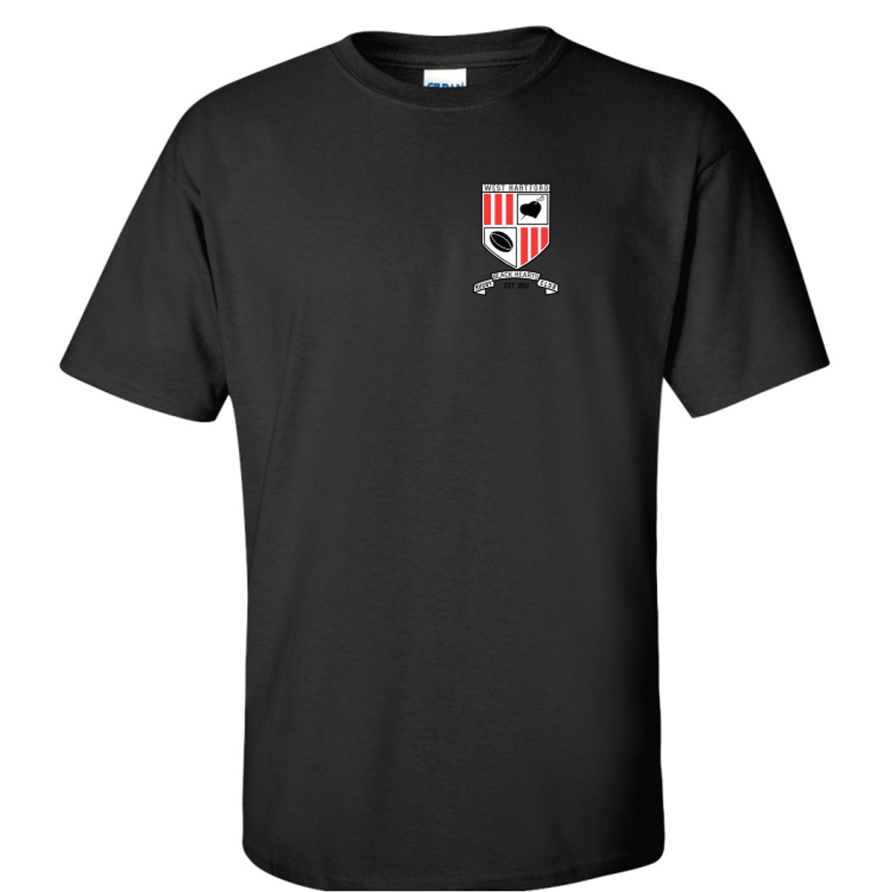 West Hartford Rugby T-Shirt, Black