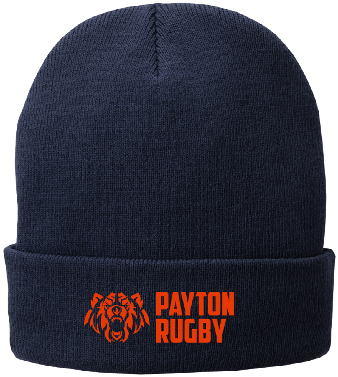 Payton Rugby Fleece Lined Cuff Beanie, Navy
