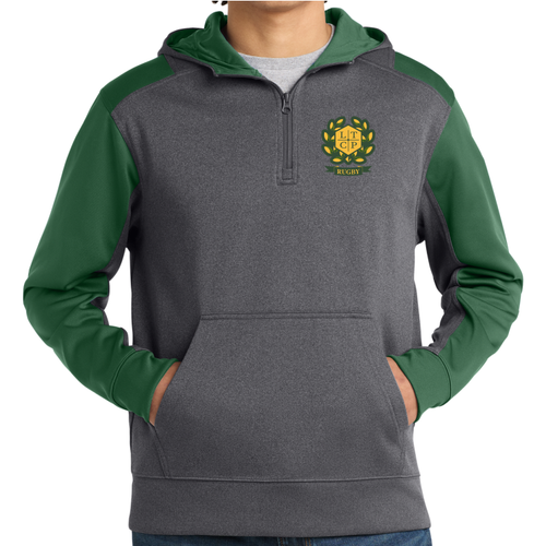 Lane Tech CPHS Rugby 1/4-Zip Performance Fleece Hoodie