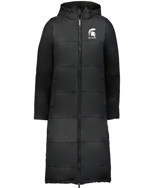 Michigan State Rugby 3/4-Length Puffer Coat