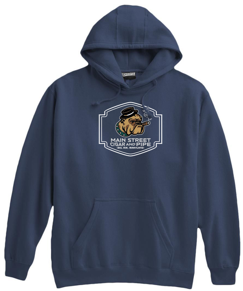 Main Street Cigar Hoodie, Navy