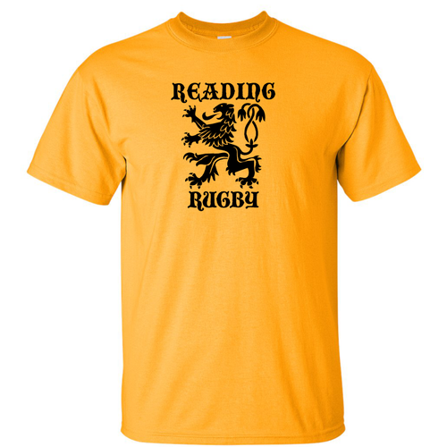 Reading Rugby Cotton T-Shirt, Gold
