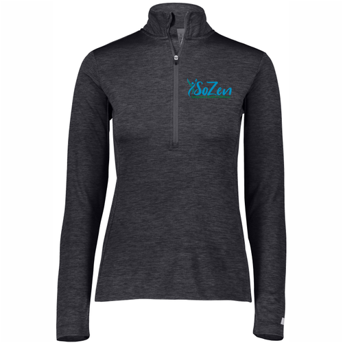 SoZen Health & Wellness Lightweight 1/4-Zip, Black