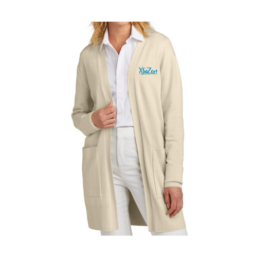 SoZen Health & Wellness Ladies Cardigan, Ivory