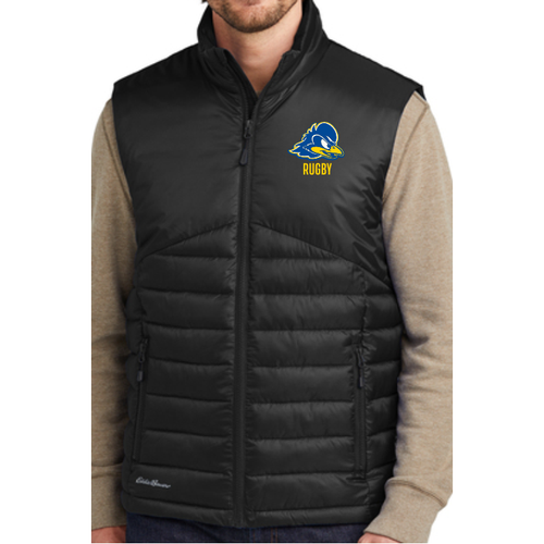 Delaware Rugby Puffy Vest, Black
