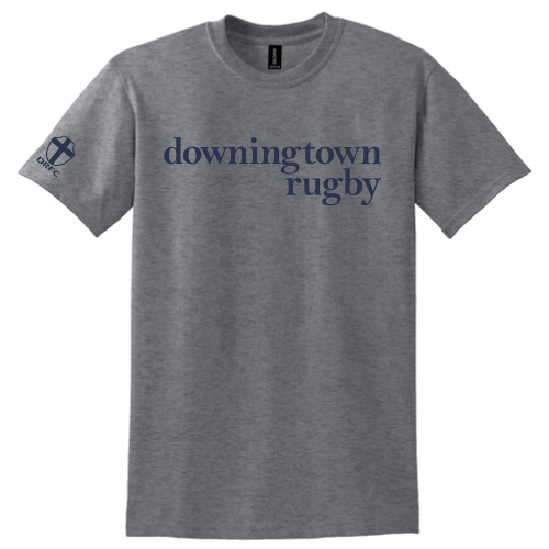 Downingtown 'Rugby Changes Lives' Fundraiser Tee,  Graphite Heather
