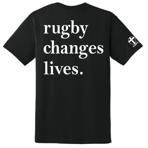 Downingtown 'Rugby Changes Lives' Fundraiser Tee,  Black