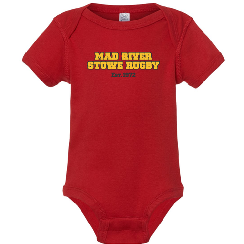 Mad River Stowe RFC Infant Onesie, Red