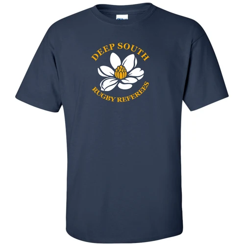 Deep South Rugby Referees Cotton Tee, Navy