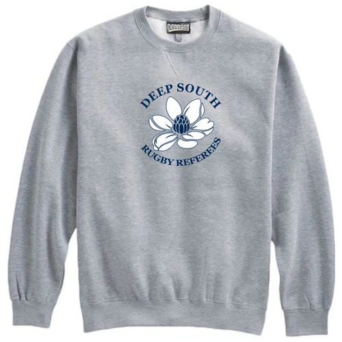 Deep South Rugby Referees Crewneck, Gray