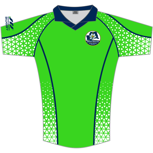 Deep South Rugby Referees Athletic Cut Jersey, Green