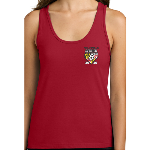 Cecil FC Galaxy Ladies Tank, Red
