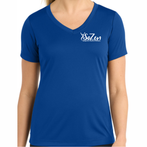 SoZen Health & Wellness Performance Tee, Royal