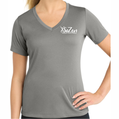 SoZen Health & Wellness Performance Tee, Gray