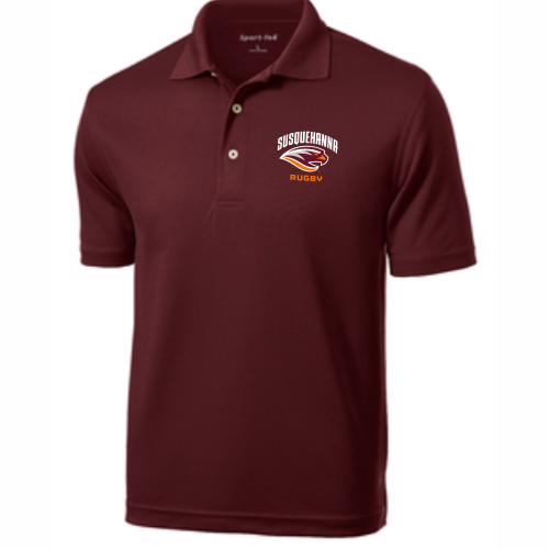 Susquehanna RFC Performance Polo, Maroon