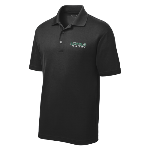 Loyola Men's Rugby Performance Polo, Black