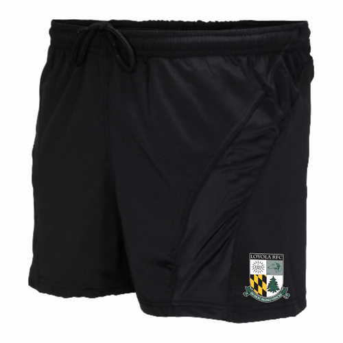 Loyola Men's Rugby Training Shorts, Black