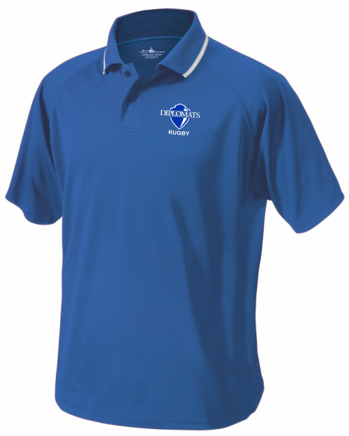 Diplomats Rugby Performance Polo, Royal Blue