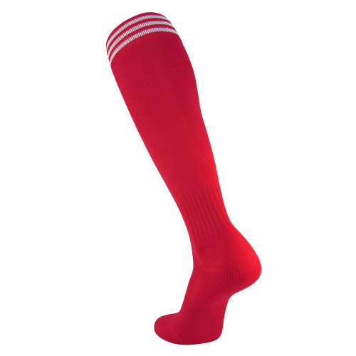 Red/White 3-Stripe Socks