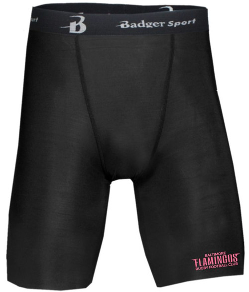 Flamingos Compression Shorts