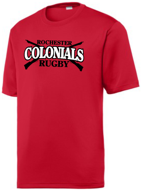 Rochester Colonials Performance Tee, Red