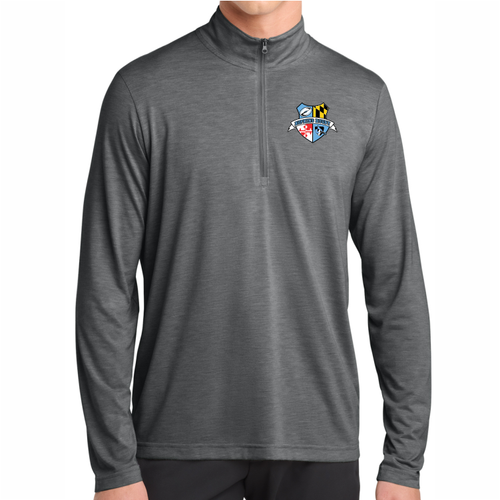 Hopkins Men's Rugby 1/4-Zip Fleece, Heathered Gray