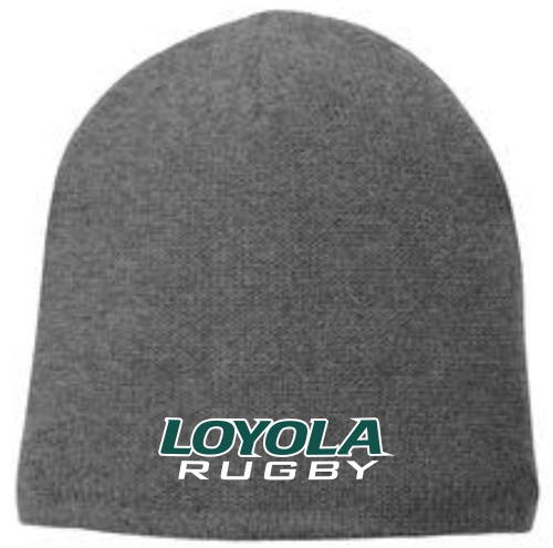 Loyola Men's Rugby Fleece-Lined Beanie, Gray