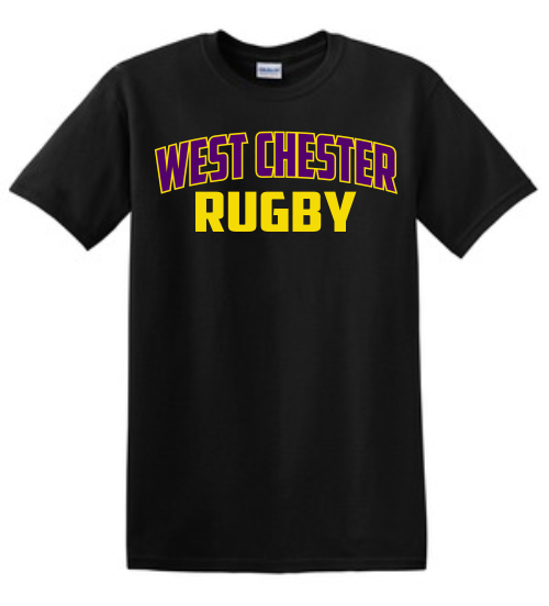 West Chester Rugby Cotton Tee, Black