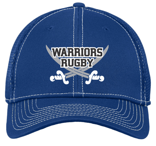 Warriors Stretch Mesh-Back Hat, Royal