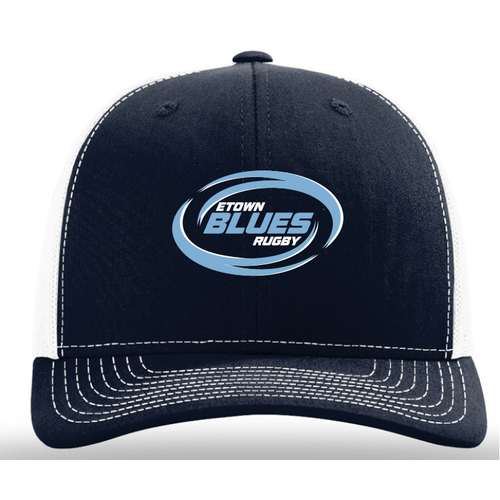 Elizabethtown Blues Mesh-Back Hat, Navy/White