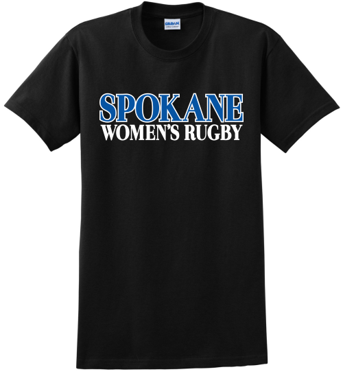 Spokane WRFC Tee, Black w/ Royal