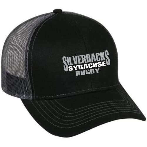 Syracuse Silverbacks Mesh-Back Hat, Black/Graphite