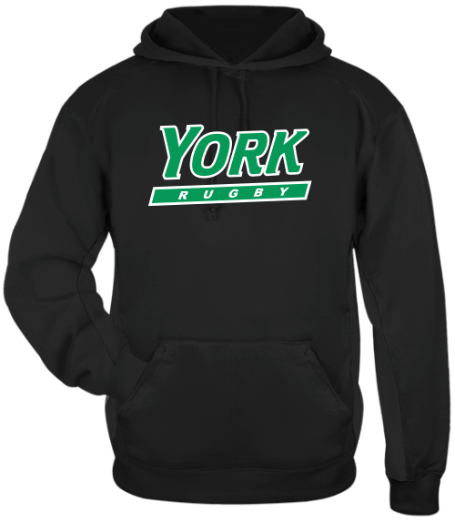 YCP Rugby Performance Fleece Hoodie, Black