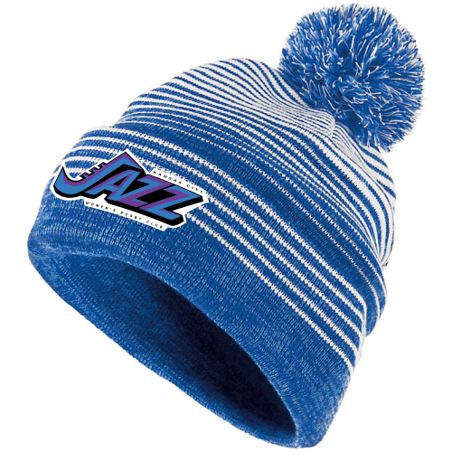 KC Jazz Pom Beanie, Royal/White