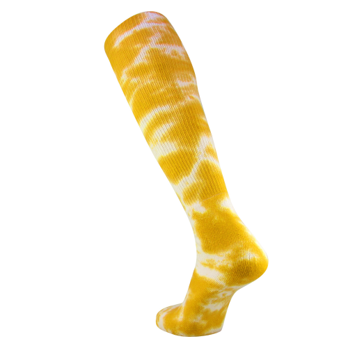 Gold/White Tie Dye Socks