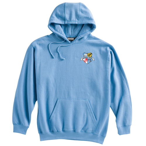 Hopkins Men's Rugby Embroidered Hoodie, Light Blue