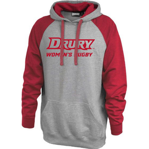 Drury WRFC Vintage Hoodie, Red