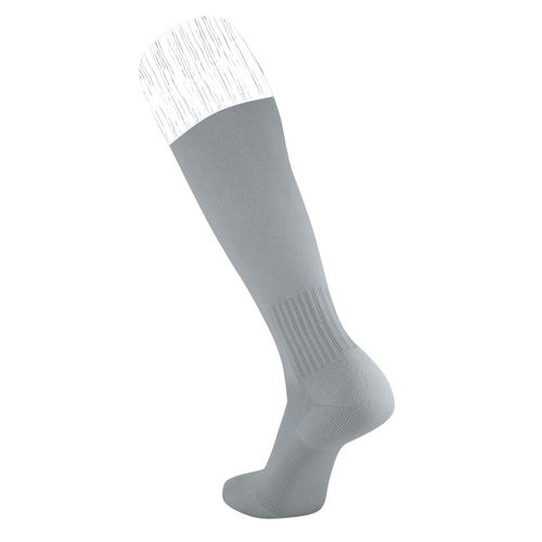 Light Gray/White Cuff Socks