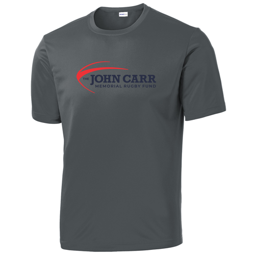 John Carr Memorial Rugby Fund Performance Tee, Gray